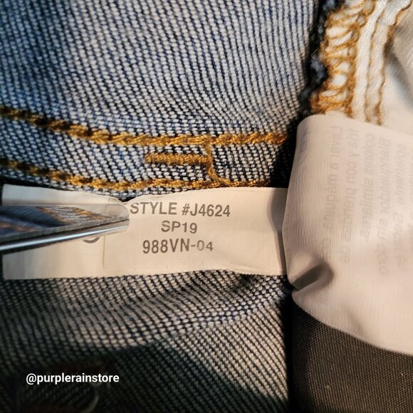 Madewell Jeans Size 28 Skinny 9" High Rise Tummy Control Creston Wash J4624 - Picture 6 of 12